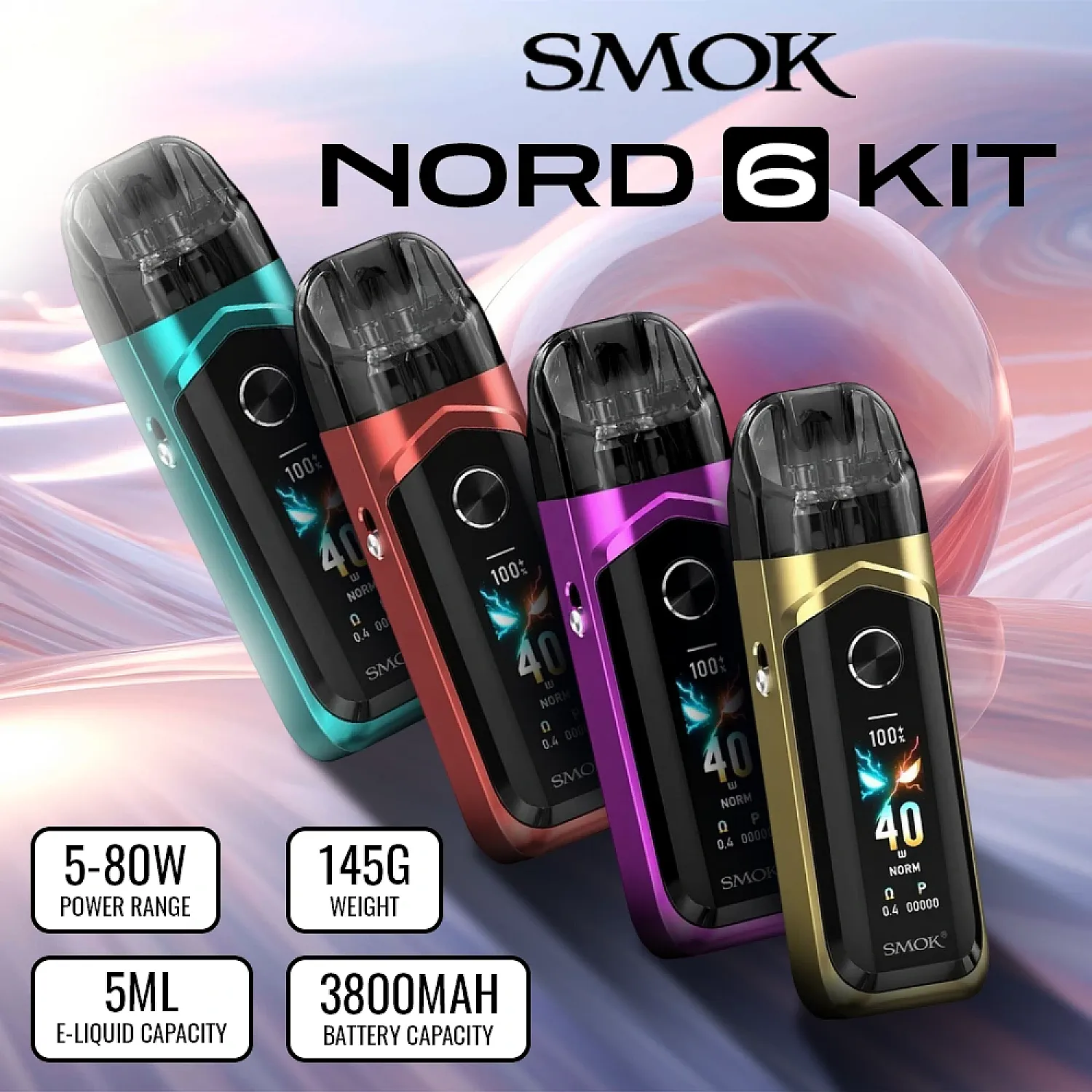 Smok - Nord 6 3800 Mah Pod Mod Elektronik Sigara
