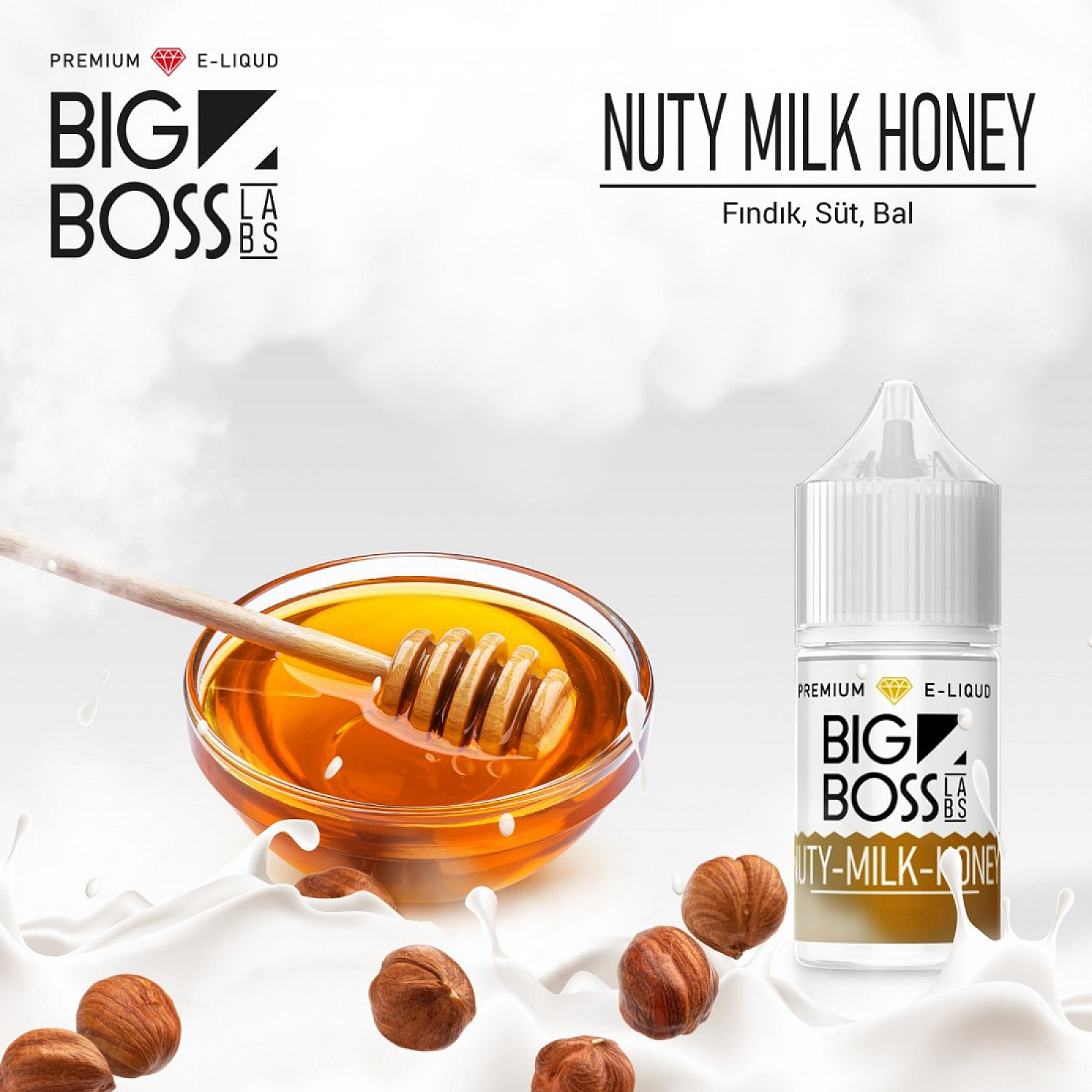 Big Boss - Nuty Milk Honey 30 ml Likit - En Uygun Fiyatlı Orijinal Ürün