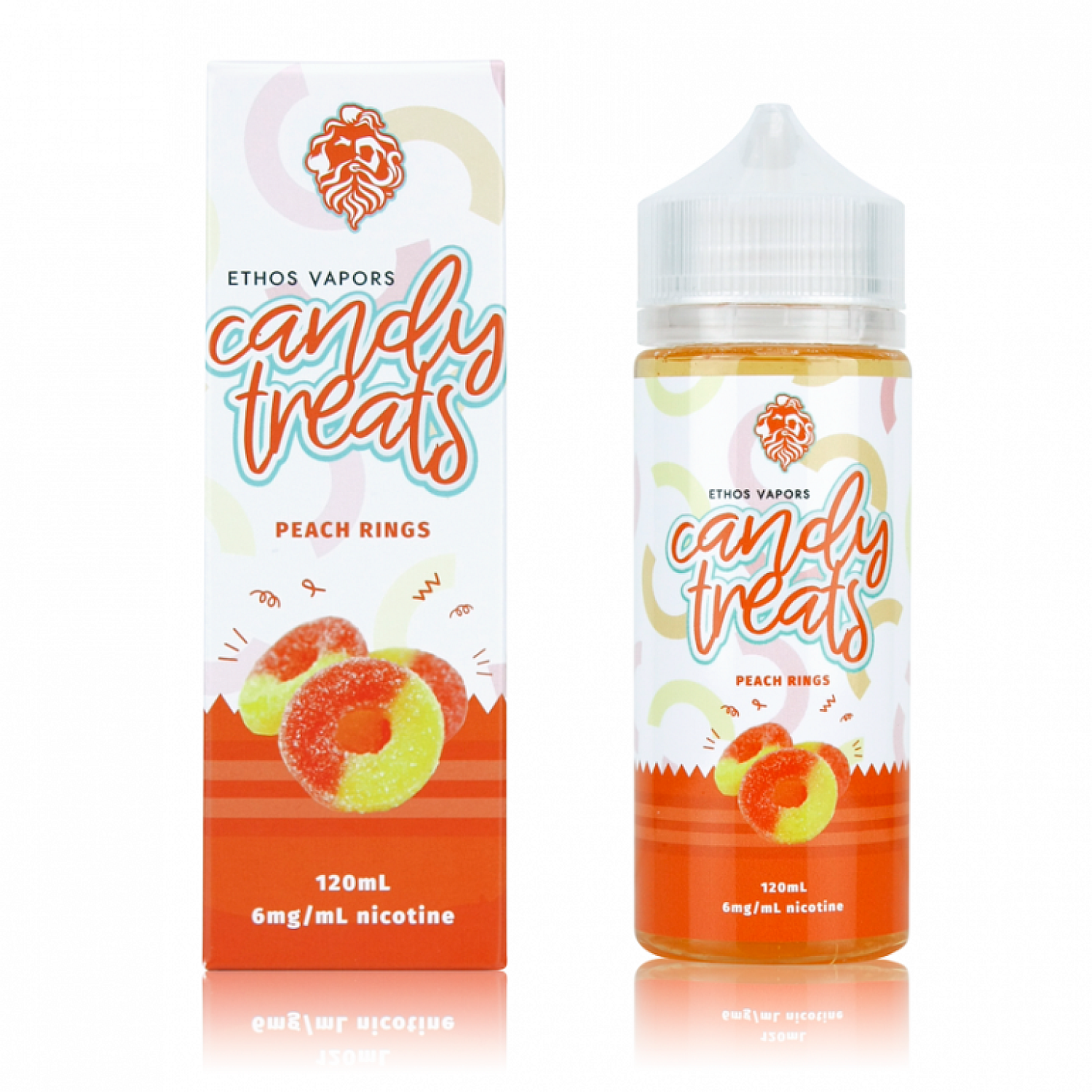 Ethos Candy - Peach Rings 120 ml Premium Likit - En Uygun Fiyatlı Orijinal Ürün