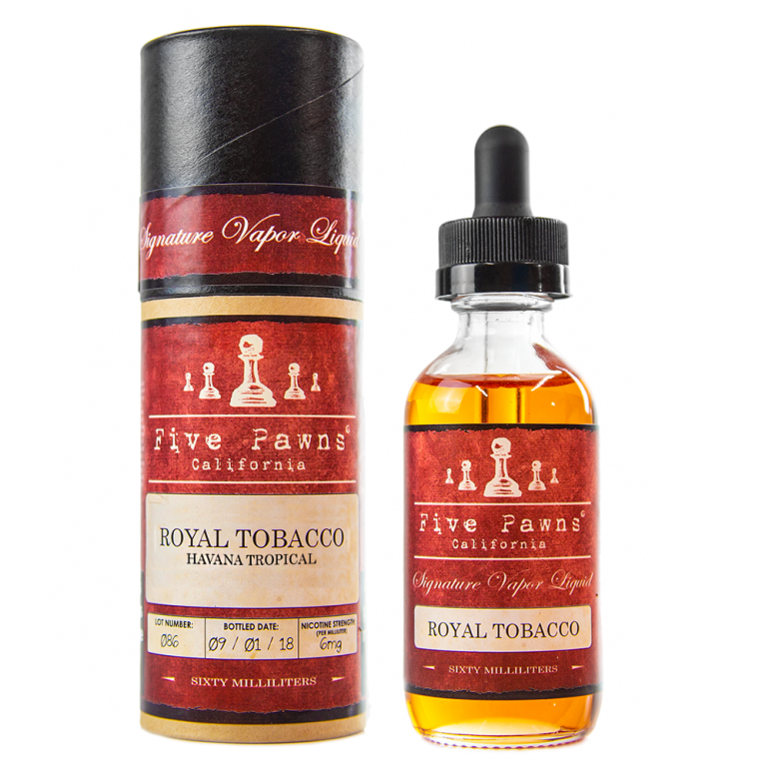 Five Pawns - Royal Tobacco 60 ml Premium Likit - En Uygun Fiyatlı Orijinal Ürün
