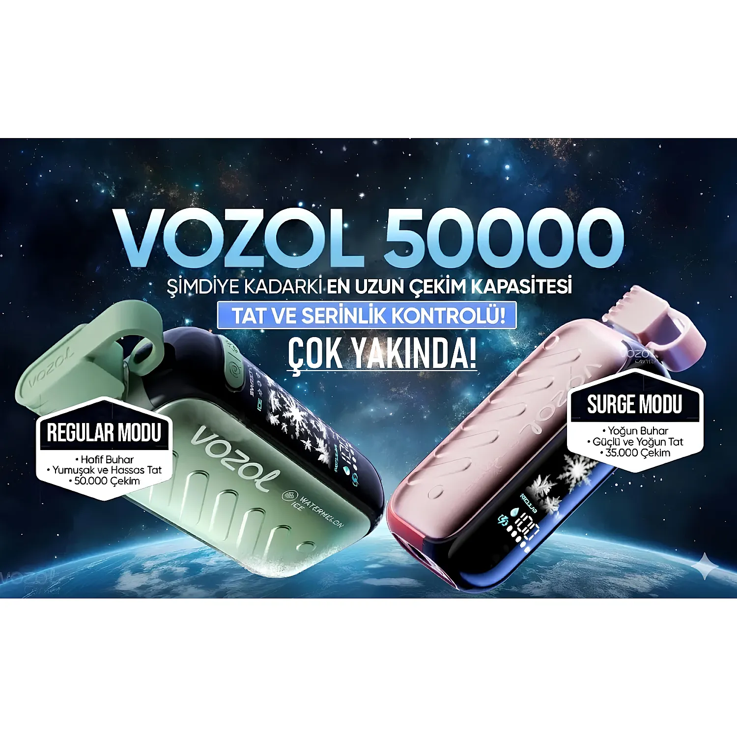 Vozol Gear 50000 Tek Kullanımlık Elektronik Sigara - En Uygun Fiyatlı Orijinal Ürün