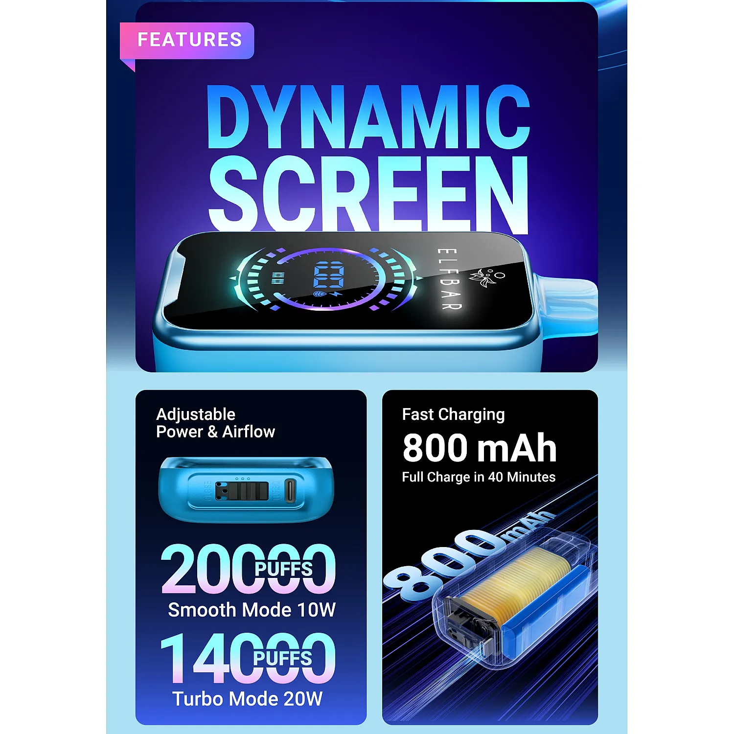 Elf Bar - Raya D2 20000 Puff Tek Kullanımlık Elektronik Sigara - En Uygun Fiyatlı Orijinal Ürün