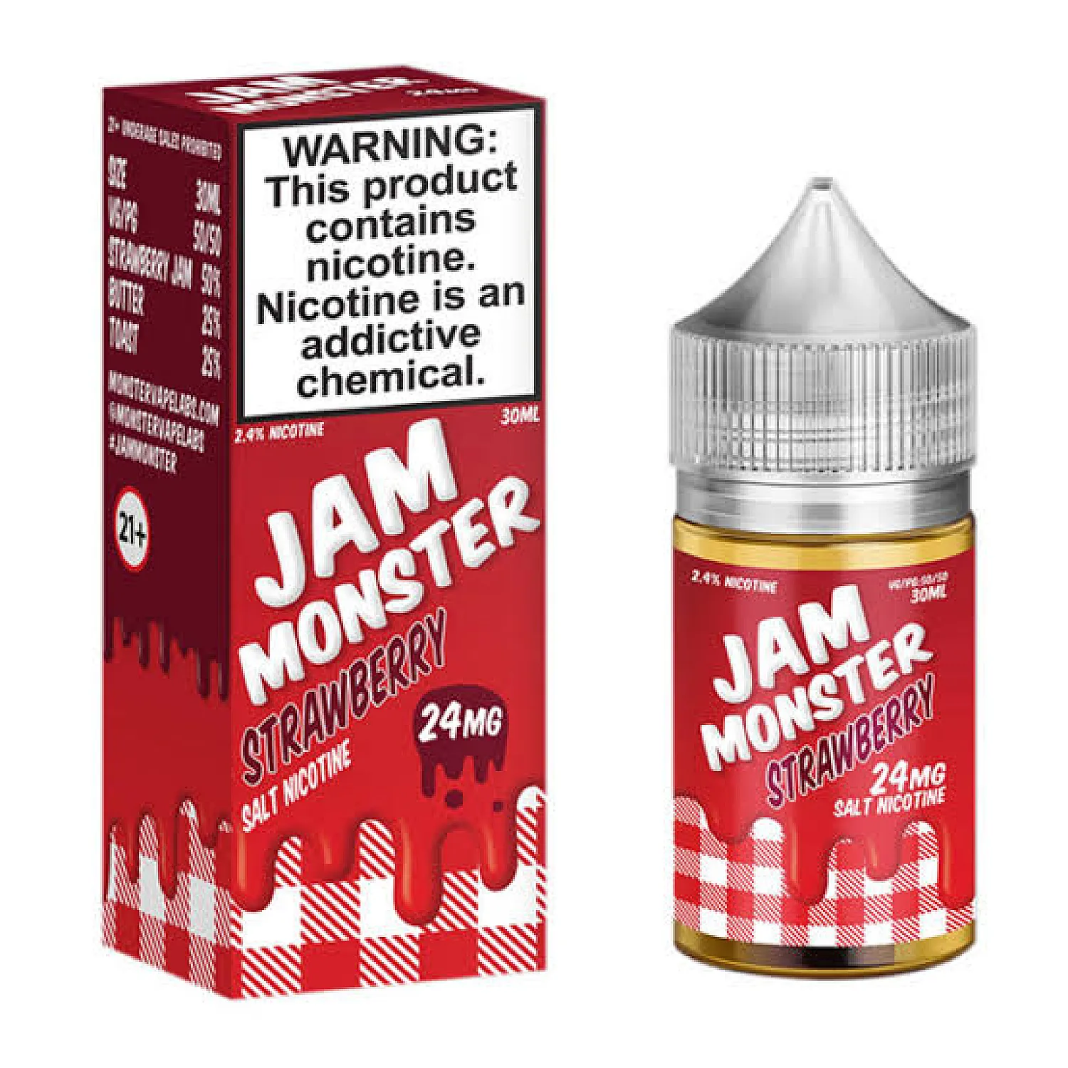 Jam Monster - Strawberry 30 ml Premium Salt Likit