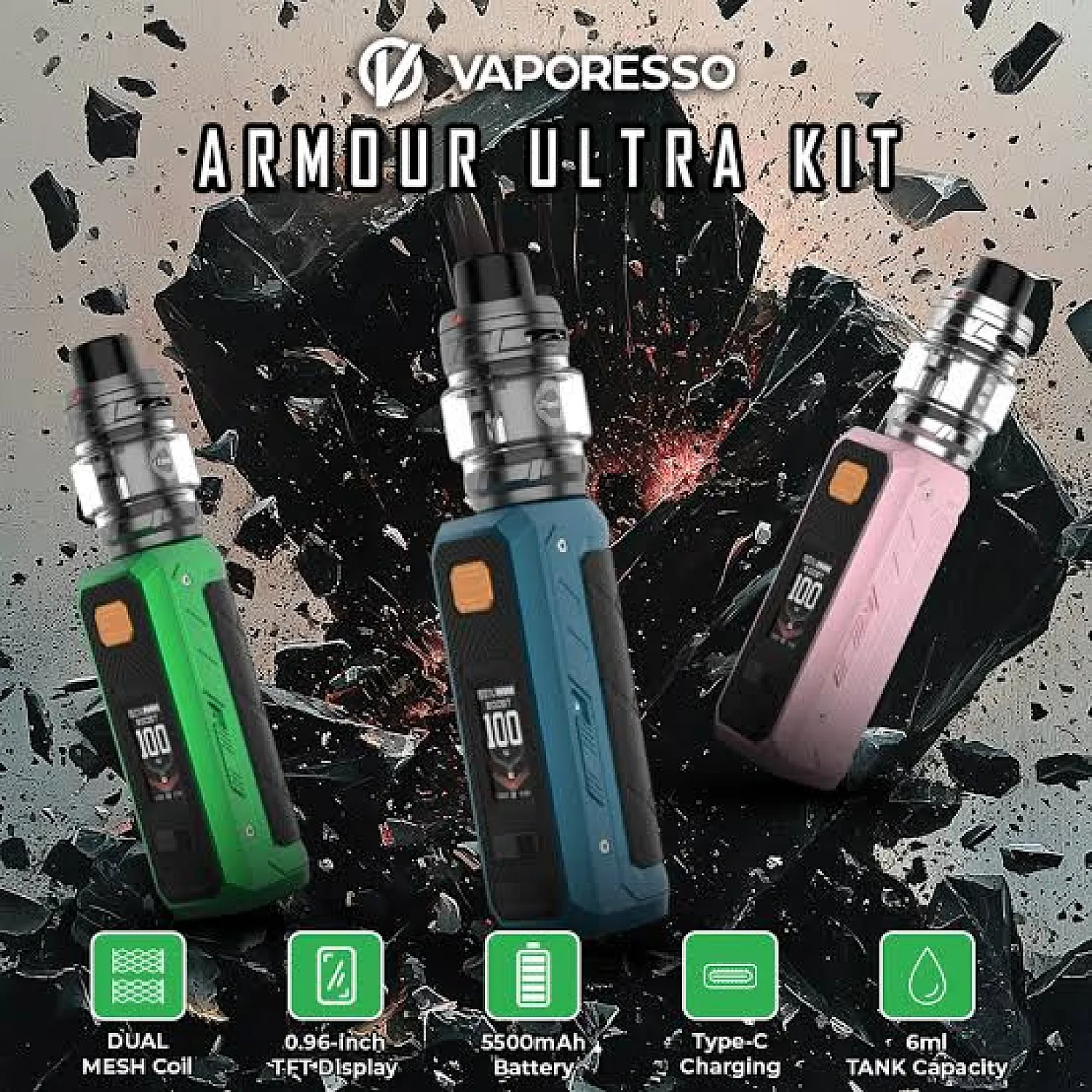 Vaporesso - Armour Ultra 5500 Mah Elektronik Sigara
