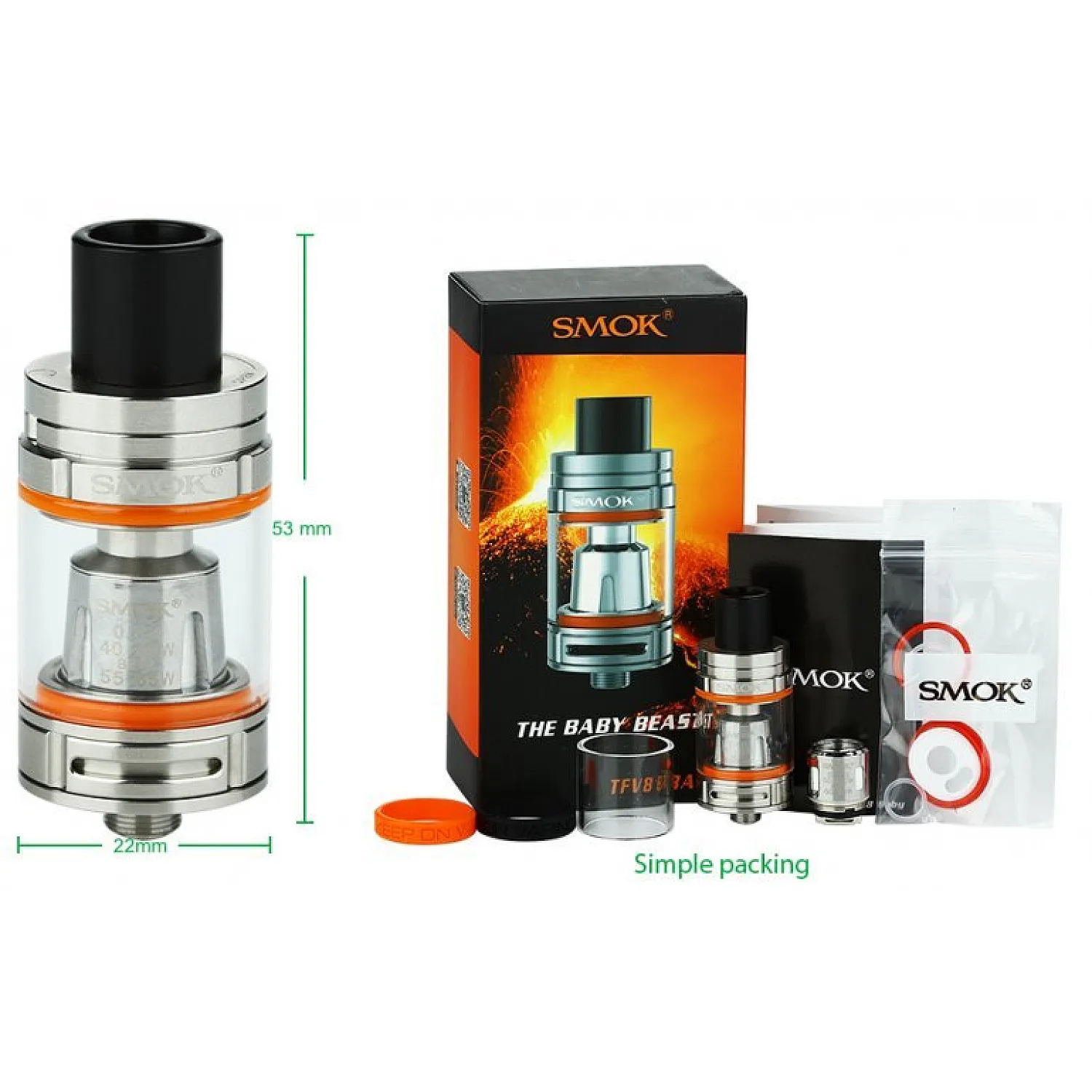 SMOK TFV8 BABY ELEKTRONİK SİGARA ATOMIZER