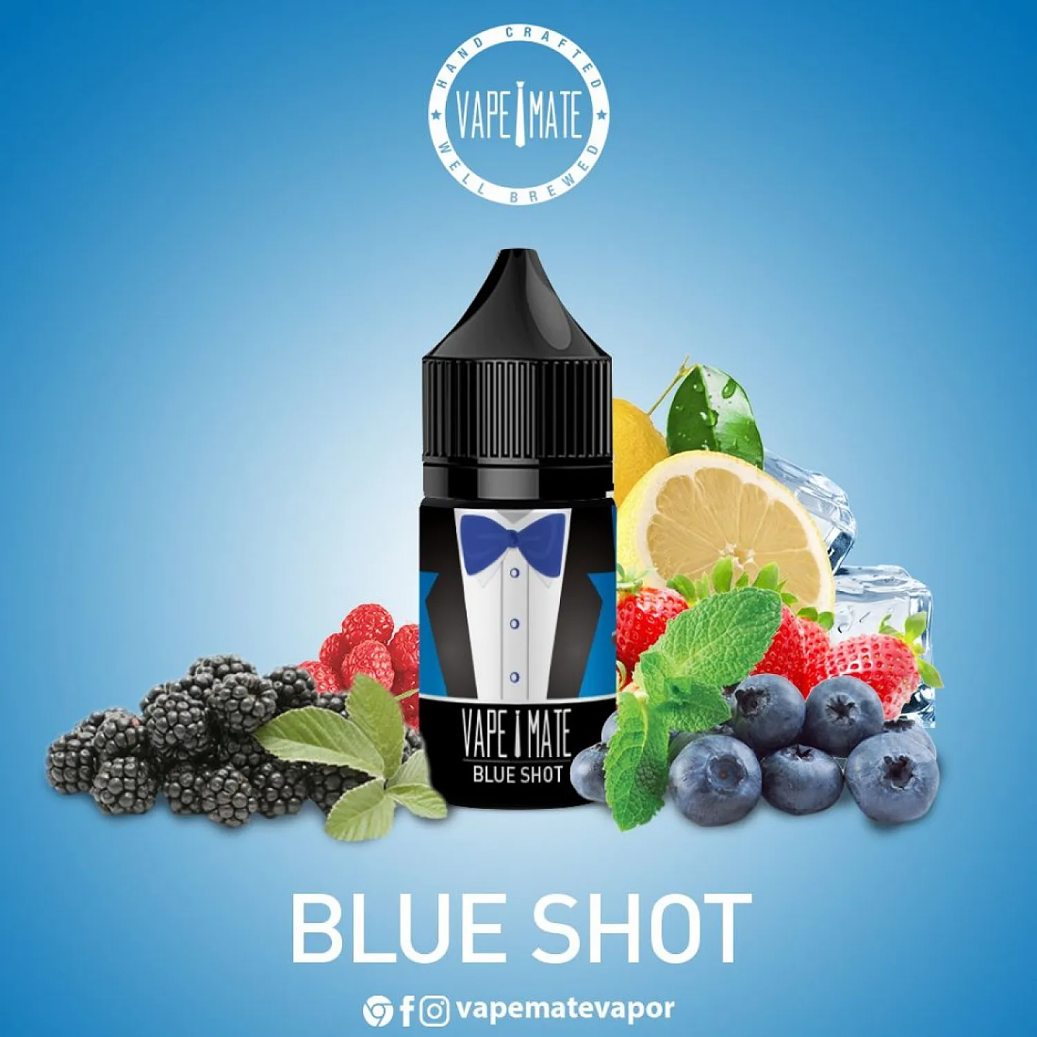 Vape Mate - Blue Shot 30 ML Likit