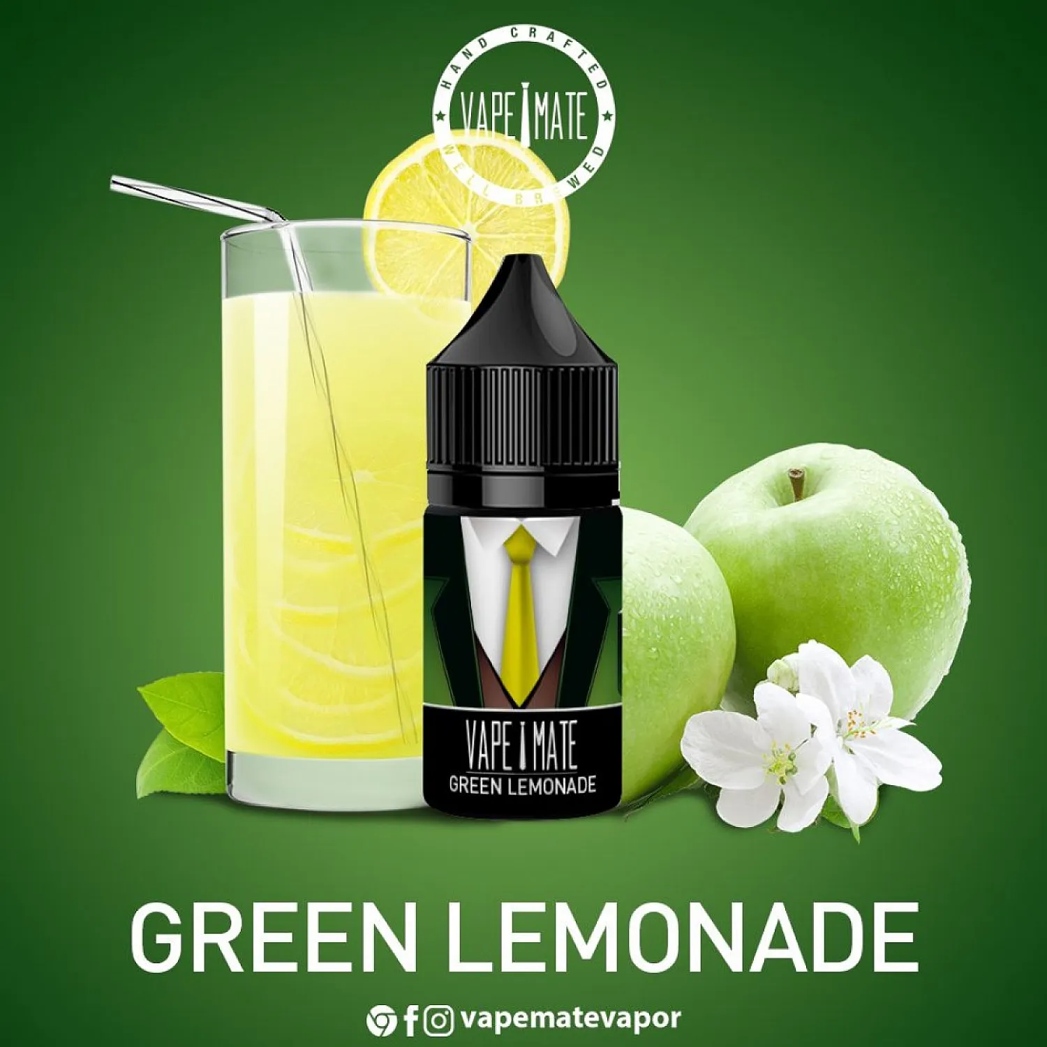 Vape Mate - Green Lemonade 30 ML Likit