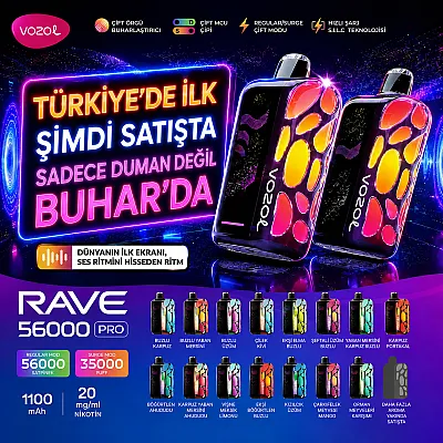 Vozol - Rave 56000 Pro Puff Tek Kullanımlık Elektronik Sigara