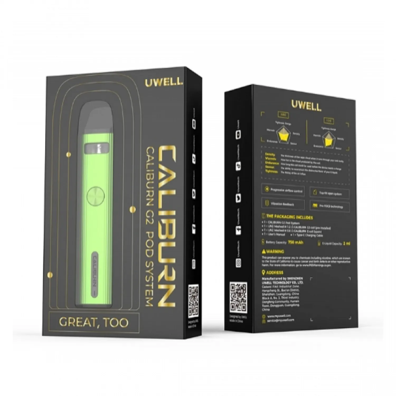 Uwell - Caliburn G2 750 Mah Pod Mod Elektronik Sigara Kit - En Uygun Fiyatlı Orijinal Ürün