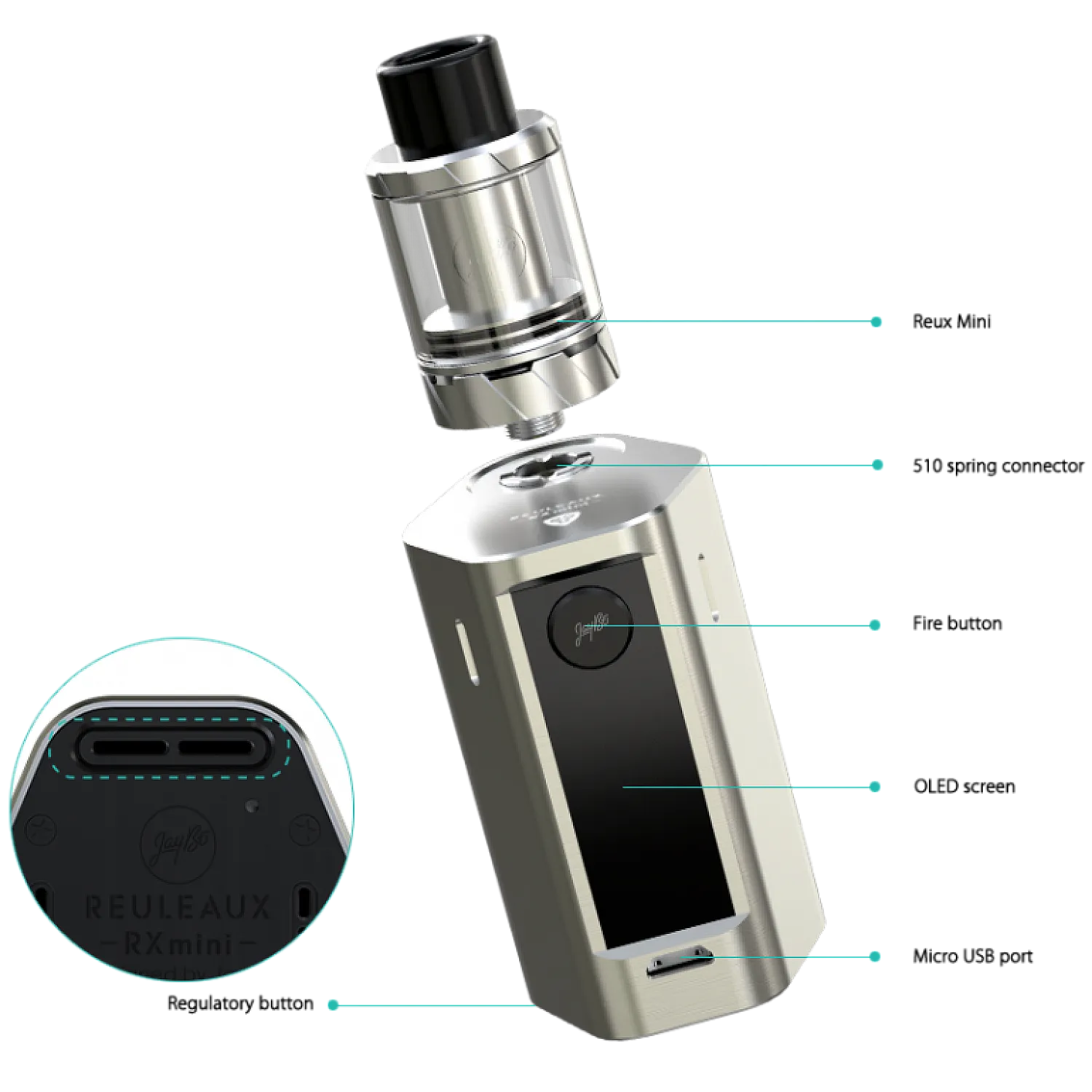 Wismec - Reuleaux RX Mini Elektronik Sigara Kit 2100 Mah - En Uygun Fiyatlı Orijinal Ürün